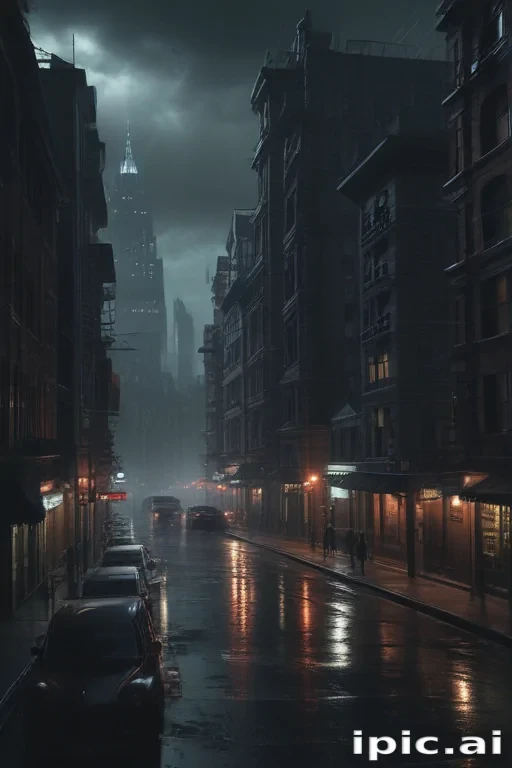 dark city background