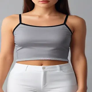 crop top mock up