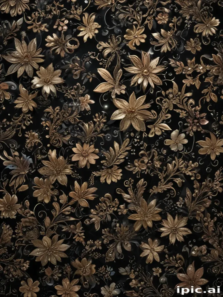 glitter on black background