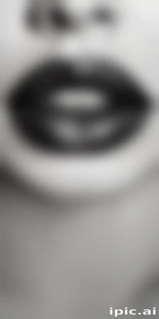 lips black and white clipart