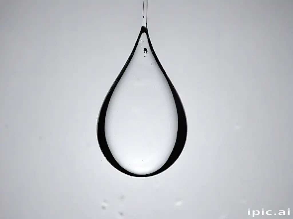 transparent water drop