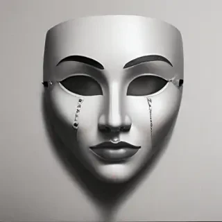drawing of a mask