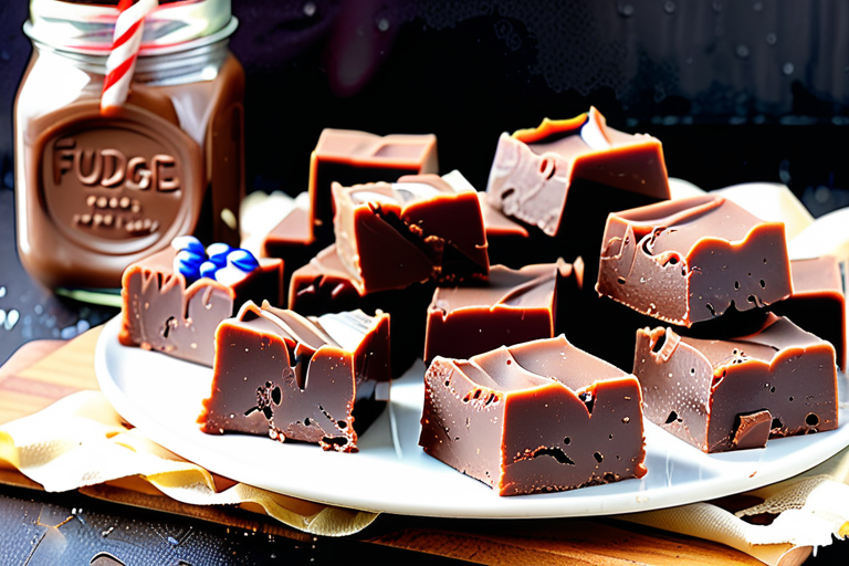 microwave fudge without condensed milk