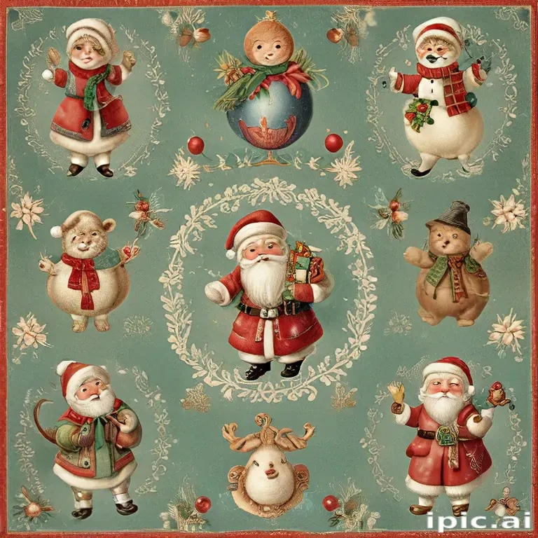 free printable vintage christmas images
