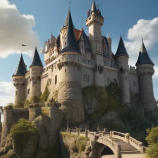 castle in cartoon
