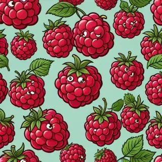 cartoon raspberry