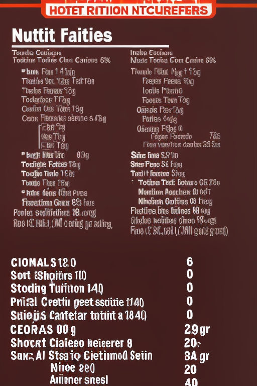 dave's hot chicken nutrition facts