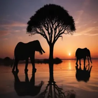 elephant silhouette