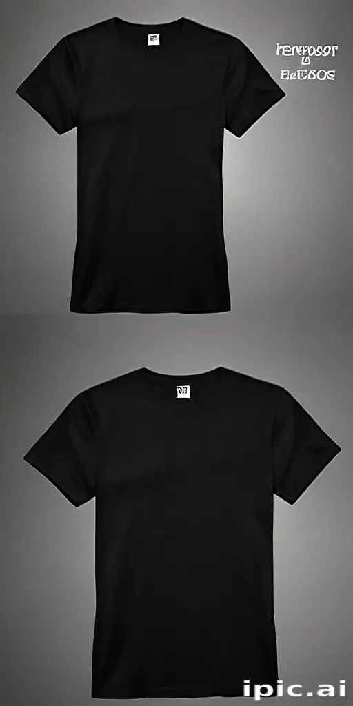 high resolution black t shirt template