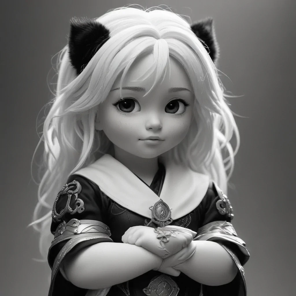cute black and white