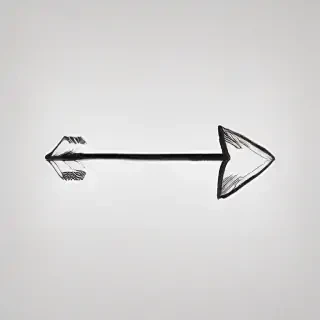 drawn arrow