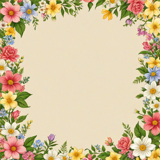 clipart borders flowers