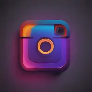 neon instagram logo