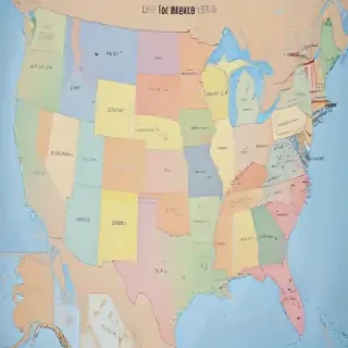 map of united states with states