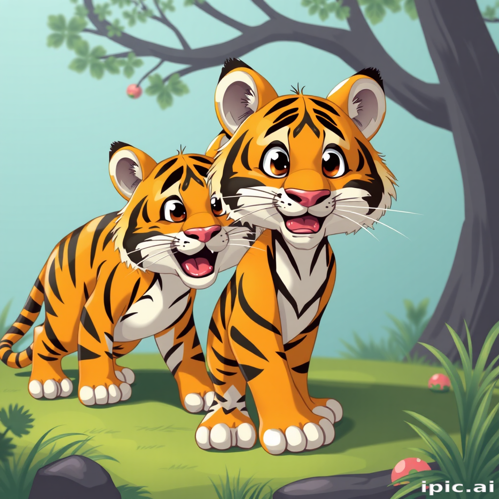 cartoon tigers
