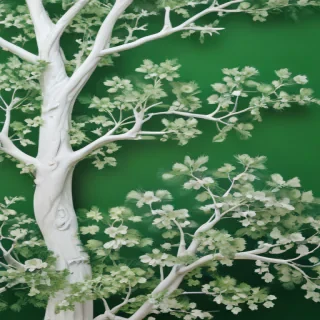 green and white background