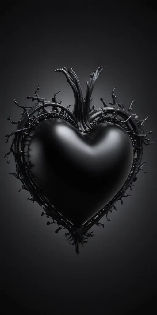 black heart image