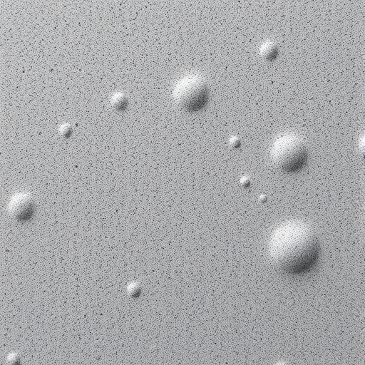 Create a high-resolution texture image of a gray, rough surface with circular indentations and fine details, using a DSLR camera, aperture f/8, ISO 100, 50mm lens, macro view, natural lighting.