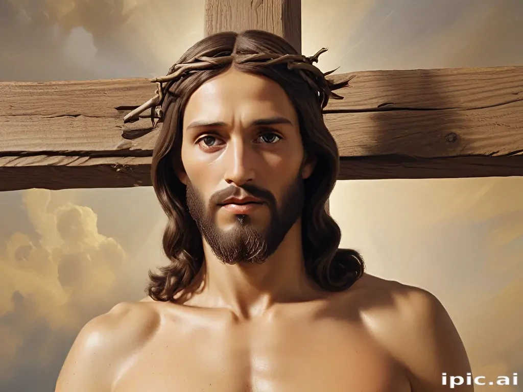 picture of jesus on cross