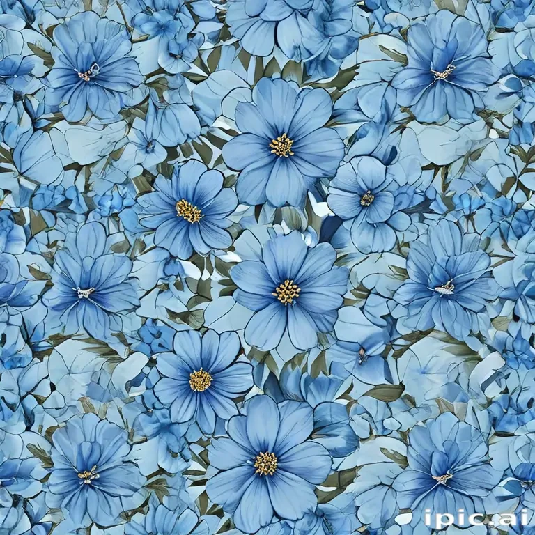 blue flowers background