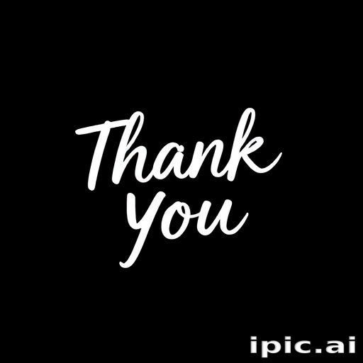 thank you in black and white