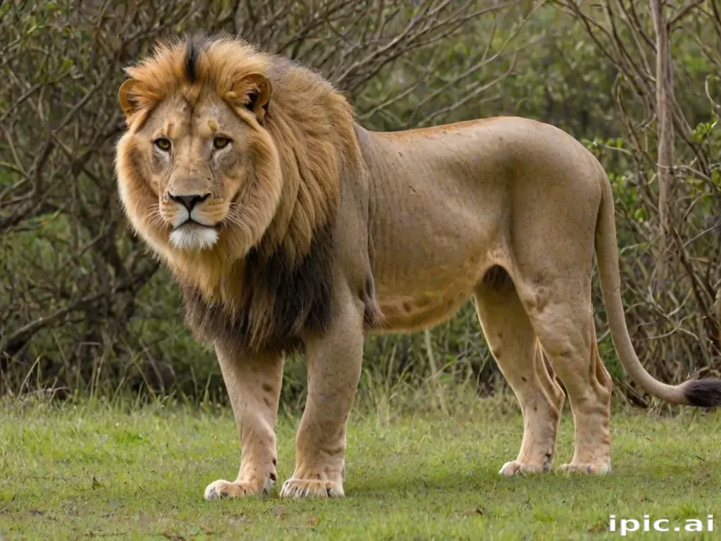 transparent lion
