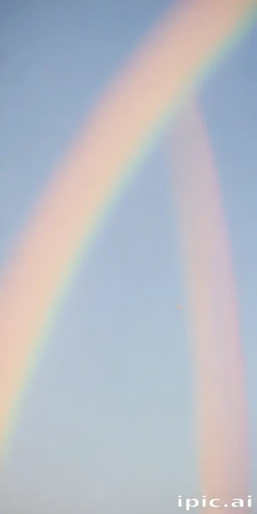 pastel coloured rainbow