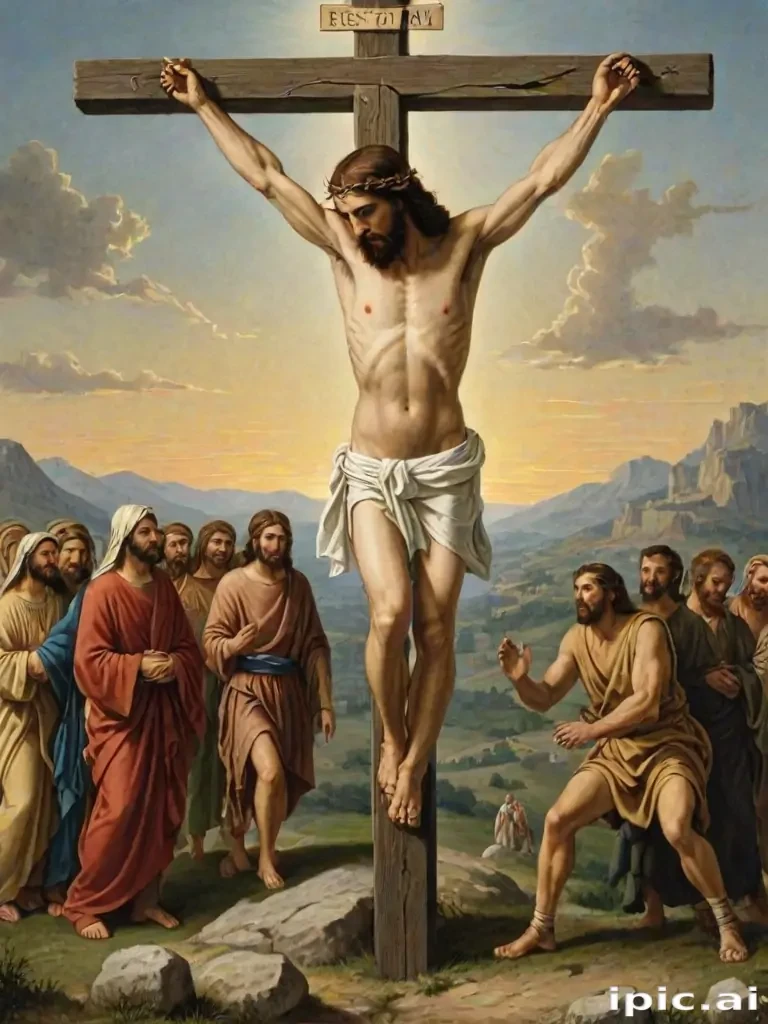 jesus on the cross picture