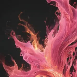pink flames png