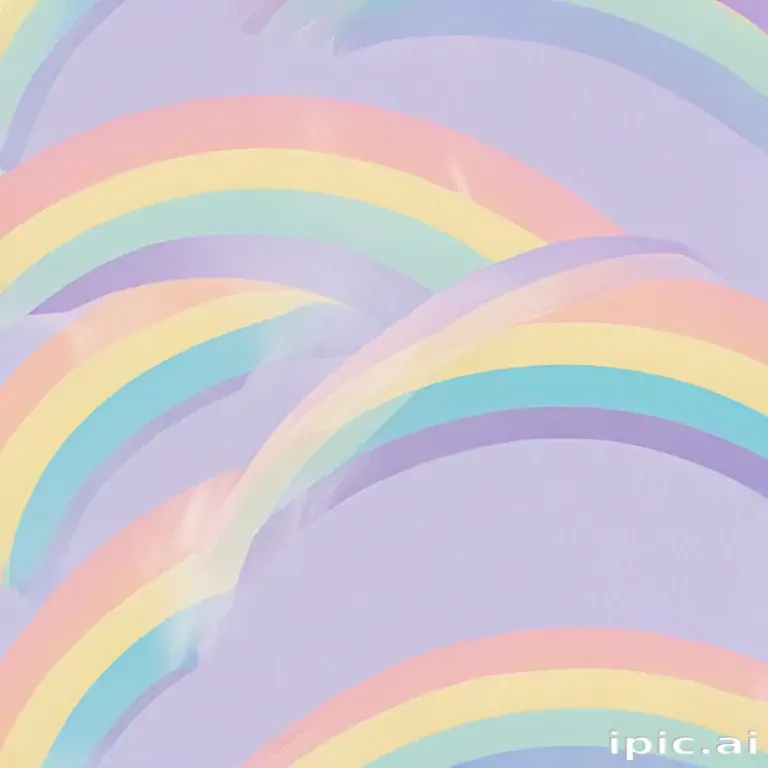 pastel coloured rainbow
