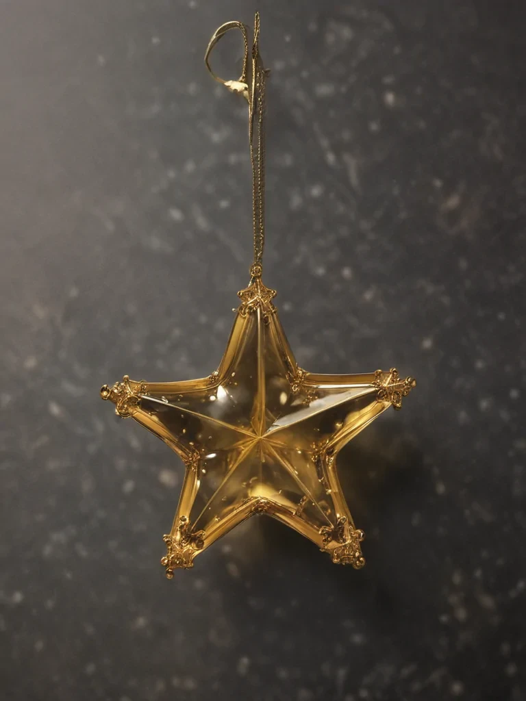 transparent gold star