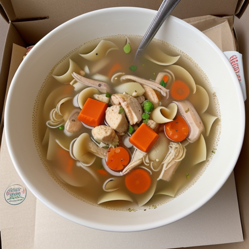chicken noodle soup in a box