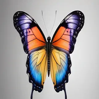 butterfly with no background