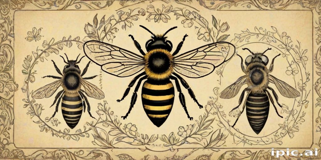 free vintage bee printables