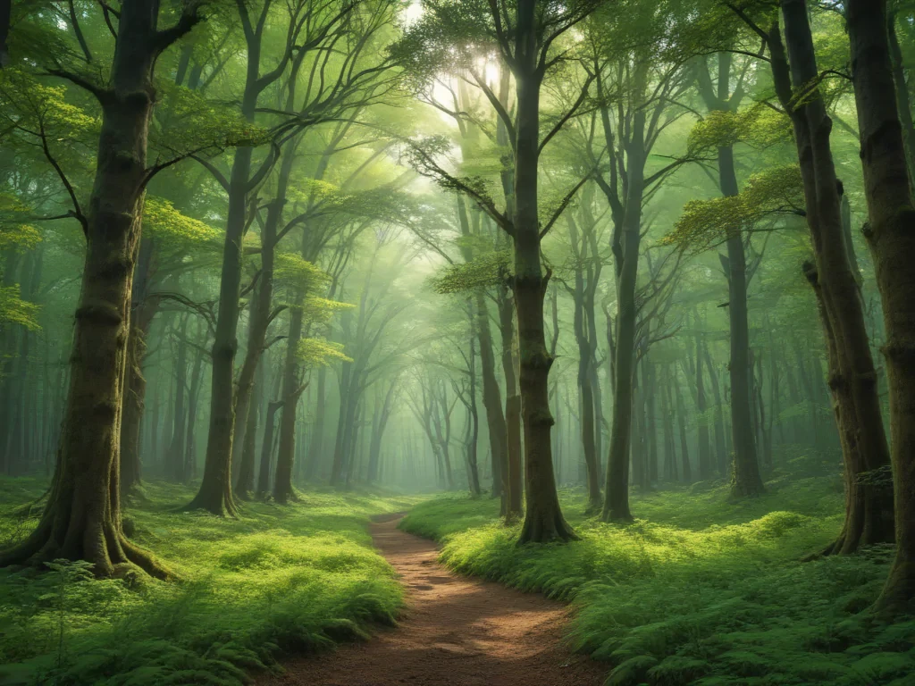 green forest aesthetic