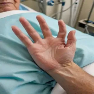 hospital patient hand pic