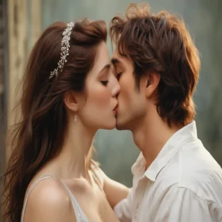 kissing aesthetic