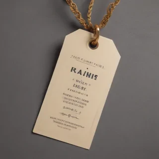 clothing tag mockup
