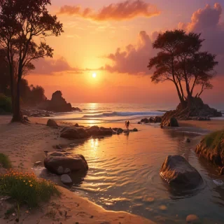 cute sunset wallpaper