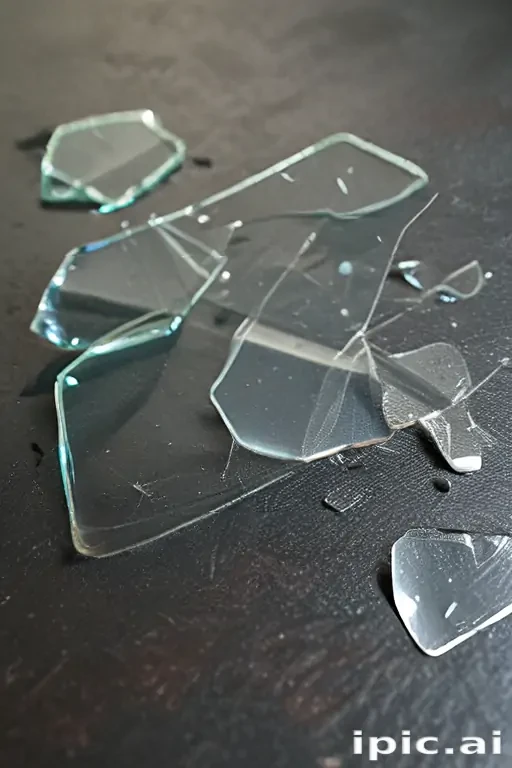 broken glass overlay