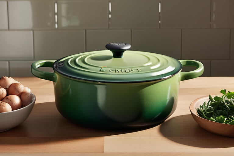 le creuset dutch oven green