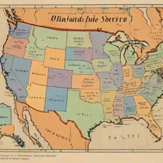 united states map with state names