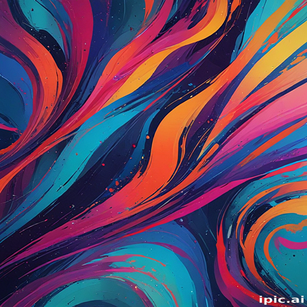 Vibrant Swirls of Colorful Abstract Art with Dynamic Flowing Patterns