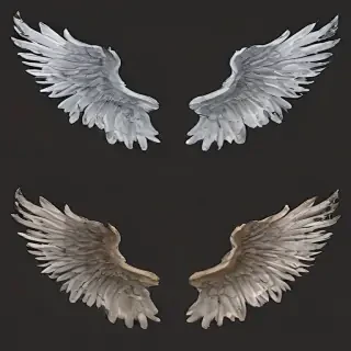 realistic angel wings png