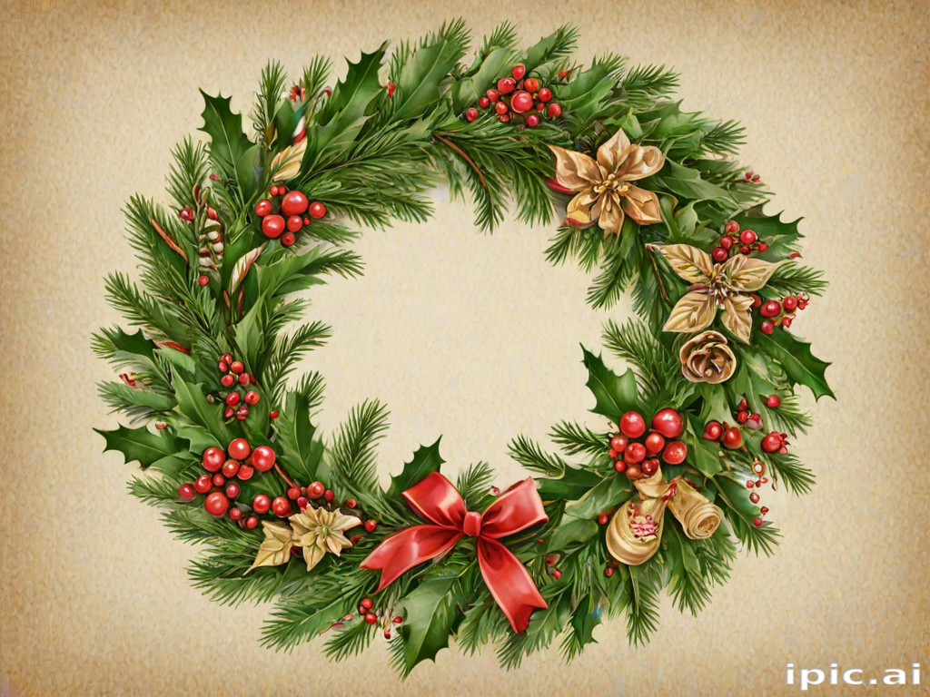 christmas wreath clip art