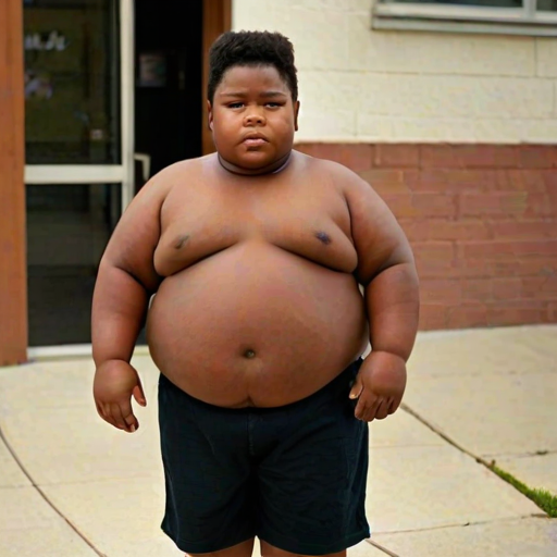 fat black kid