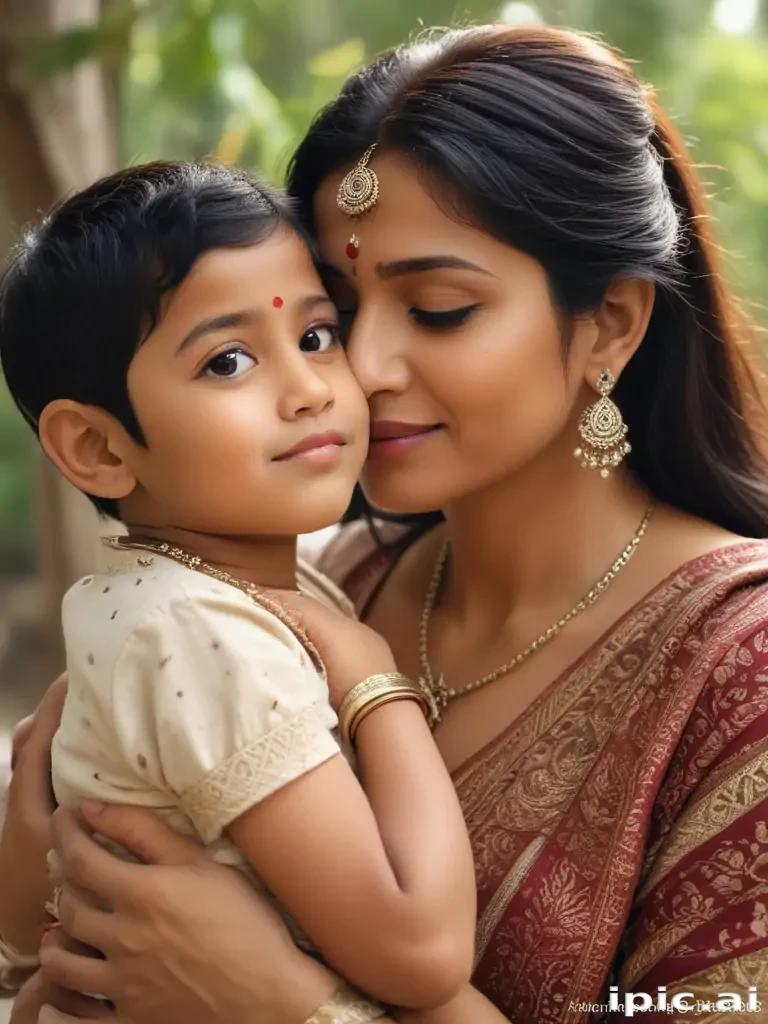 indian mom and son