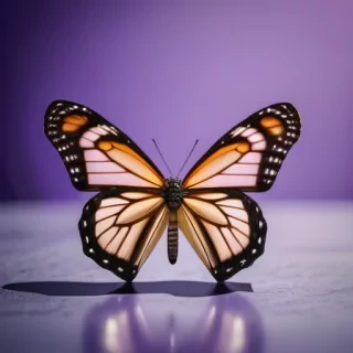 purple background butterfly