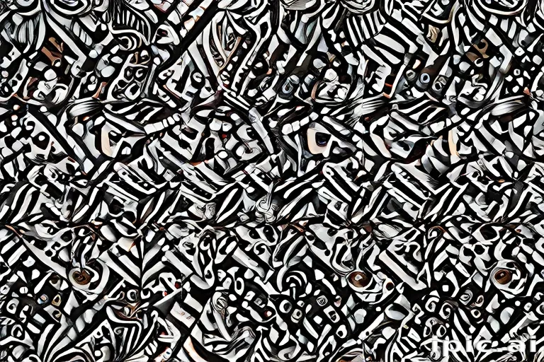 black and white patterns