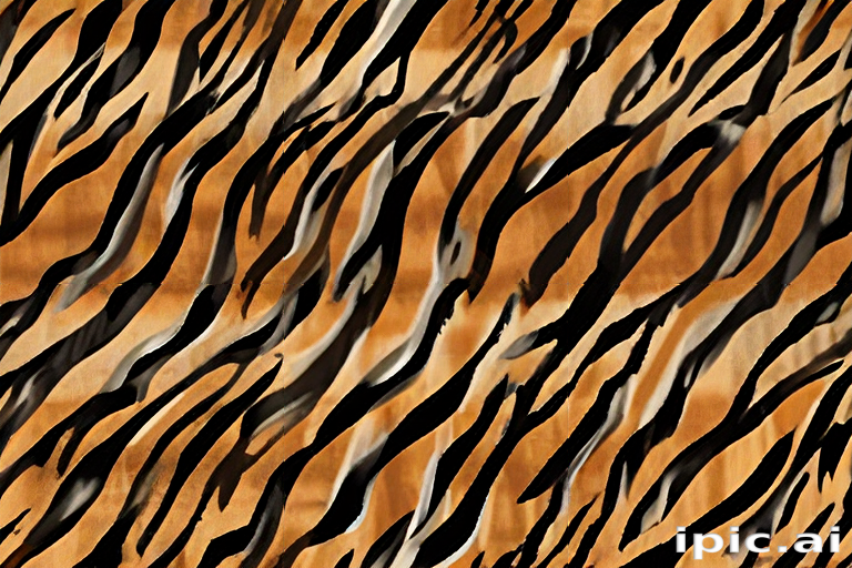 Bold and Striking Tiger Stripe Pattern in Rich Orange and Black